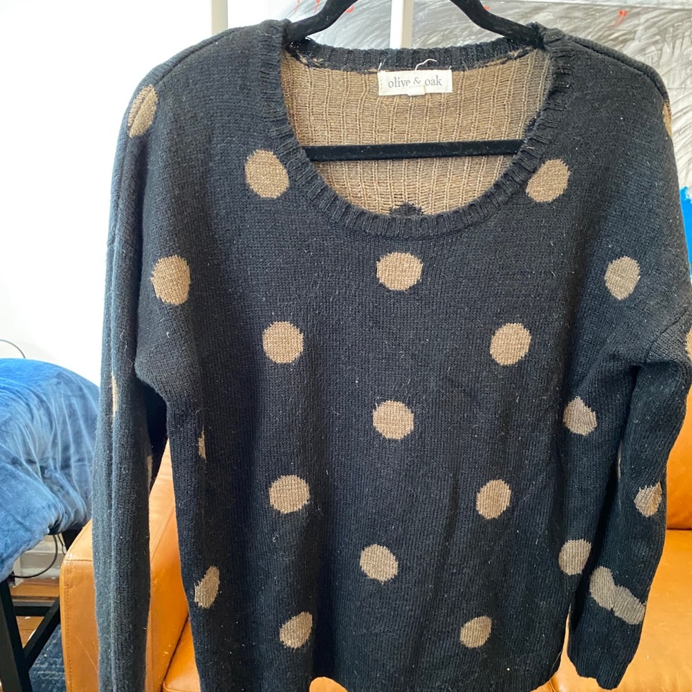 Polka dot sweater